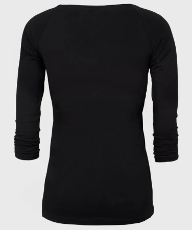 WOOX Ellen Long Black dámské triko