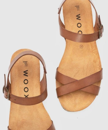 Woox Fidea Natura Brown dámské sandály