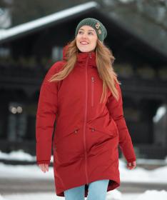 Woox Gakona Red Dahlia dámská zimní bunda