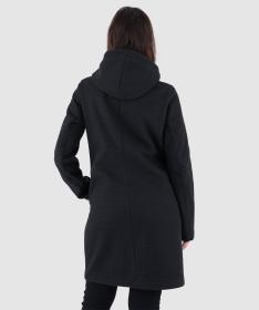 Woox Harlem Black Beauty woolshellový kabát