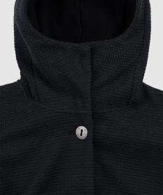 Woox Harlem Black Beauty woolshellový kabát