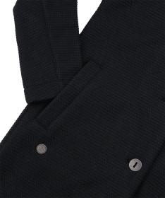 Woox Harlem Black Beauty woolshellový kabát