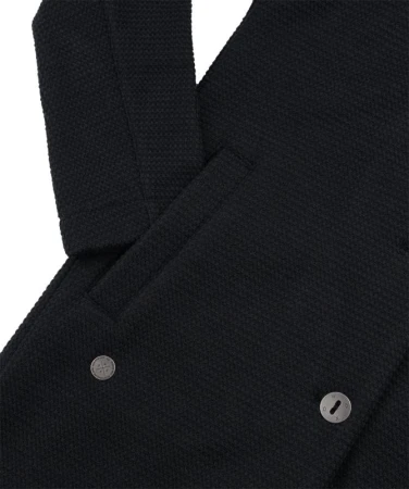Woox Harlem Black Beauty woolshellový kabát