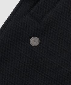 Woox Harlem Black Beauty woolshellový kabát