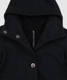 Woox Harlem Black Beauty woolshellový kabát