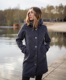 Woox Woolshellový kabát Harlem Blue Nights