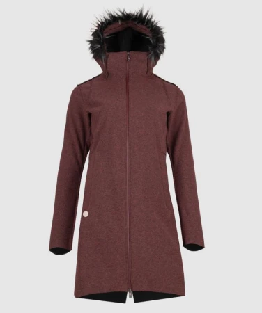 WOOX Colpi Oxblood Red dámský softshellový kabát
