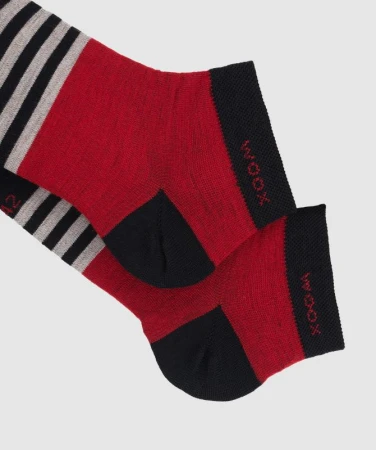 WOOX Kapila Red pánské merino ponožky