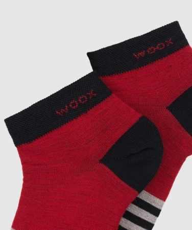 WOOX Kapila Red pánské merino ponožky
