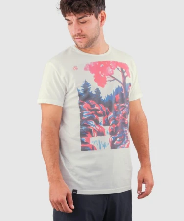 WOOX Kaskády Off White pánské triko