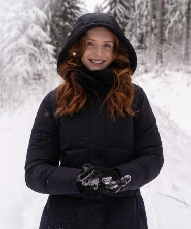 WOOX Keele Black Beauty dámský kabát