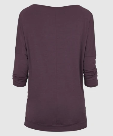 Woox Kerikeri Plum Wine dámské merino triko