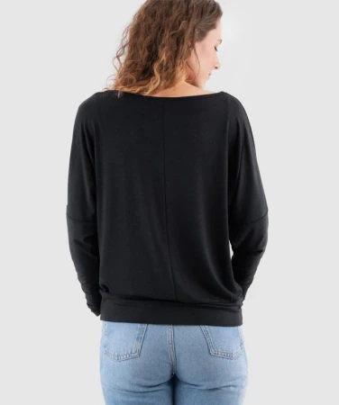 WOOX Lisse Black dámská lehká mikina