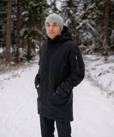 WOOX Logan Black Beauty pánská parka