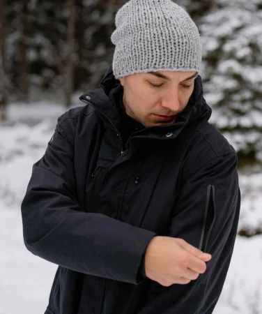 WOOX Logan Black Beauty pánská parka