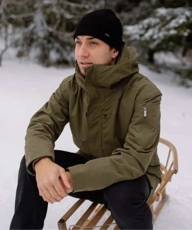 WOOX Logan Ivy Green pánská parka