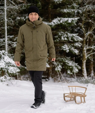 WOOX Logan Ivy Green pánská parka