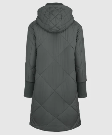 WOOX Lomes Urban Chic tmavě zelený dámský kabát