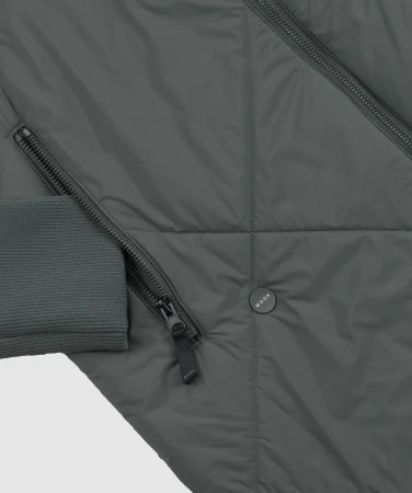 WOOX Lomes Urban Chic tmavě zelený dámský kabát