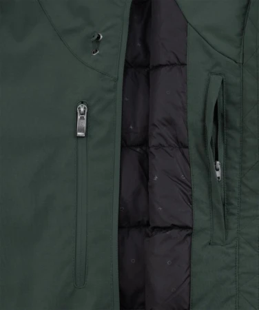 Woox Marmora Jungle Green kabát + triko zdarma