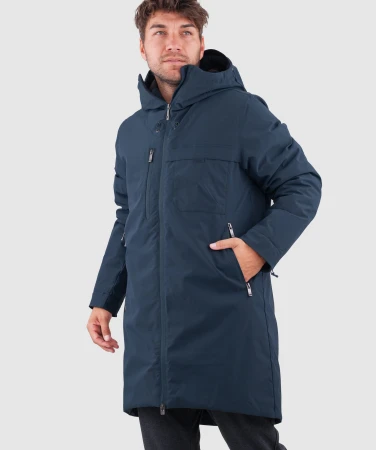 WOOX Marmora Midnight Navy pánský kabát