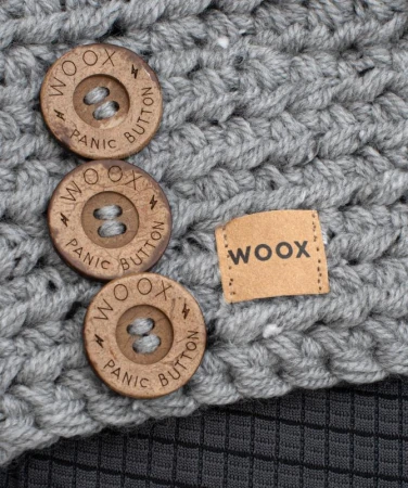 WOOX Mus Button Beanie šedá pánská čepice