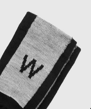 WOOX Nero Black pánské merino ponožky
