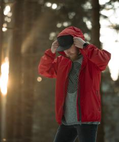 Woox Nimbus Urban Molten Lava Větrovka