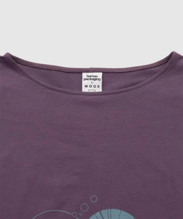 WOOX Nympha Black Plum dámské triko