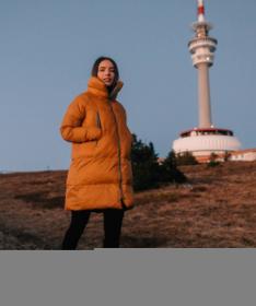 Woox Pinna Buckthorn Brown Chica dámský kabát