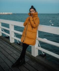 Woox Pinna Buckthorn Brown Chica dámský kabát