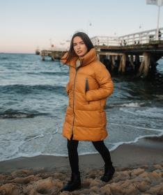 Woox Pinna Buckthorn Brown Chica dámský kabát