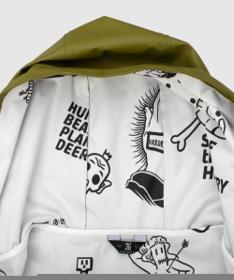 Woox Pluviam Urban Avocado Chica dámska pršiplášť