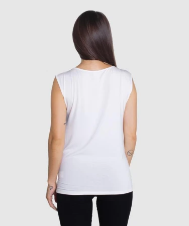 WOOX Punctatus Albus Off White dámské triko