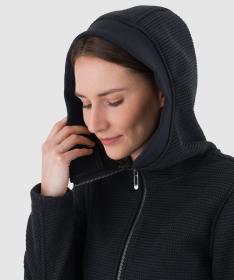 Woox Rajala Black Beauty woolshellový kabát