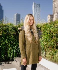 Woox Woolshellový kabát Rajala Buckthorn Brown