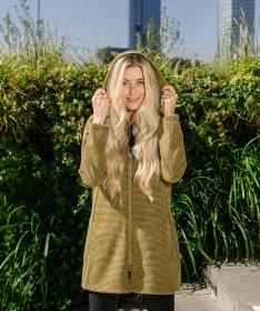 Woox Woolshellový kabát Rajala Buckthorn Brown