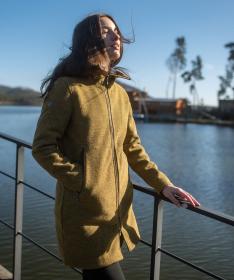 Woox Woolshellový kabát Rajala Buckthorn Brown