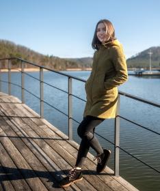 Woox Woolshellový kabát Rajala Buckthorn Brown