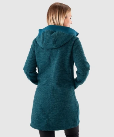 Woox Rajala Legion Blue dámsky Woolshellový kabát