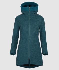 Woox Rajala Legion Blue dámsky Woolshellový kabát
