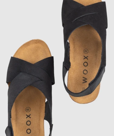 WOOX Rizza Black dámské sandály