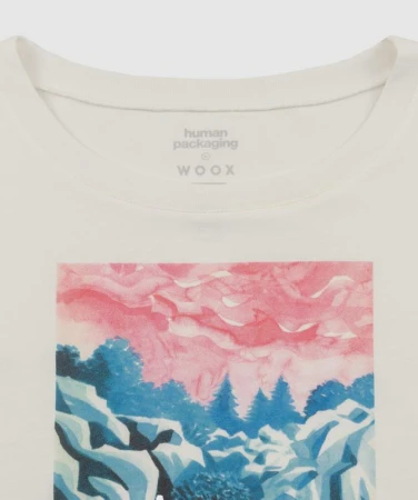 WOOX Rudé Nebe Off White dámské triko