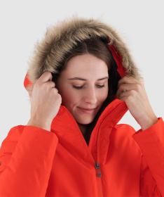 Woox Sonju Fiery Red dámská zimní bunda