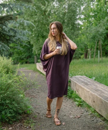 Woox Timanfaya Plum Perfect šaty