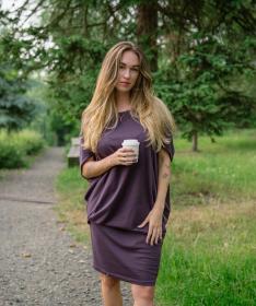 Woox Timanfaya Plum Perfect šaty