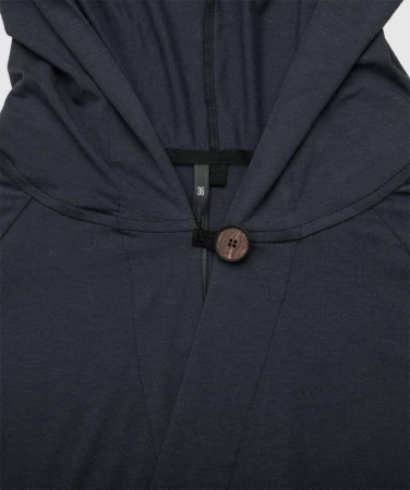Woox Twister Ladies Hoodie Black kardigan