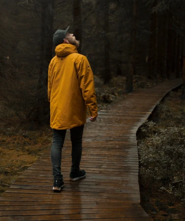 WOOX Ventus Calida Buckthorn Brown pánská zimní parka