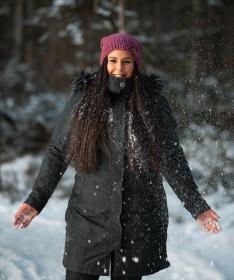 Woox Ventus Calida Pirate Black Chica dámska zimná bunda