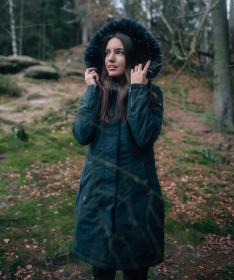 Woox Ventus Calida Pirate Black Chica dámska zimná bunda